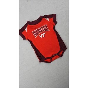 Virginia Tech Hokies Baby One Piece Bodysuit Orange VT NCAA Outerstuff 0-3 Month